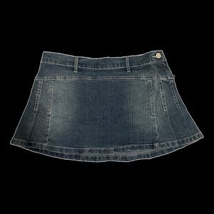 SOLD Y2K Denim Pleated Mini Skirt New with Tags